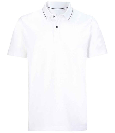 NEOBLU Unisex Orel Piqué Polo Shirt Optic White