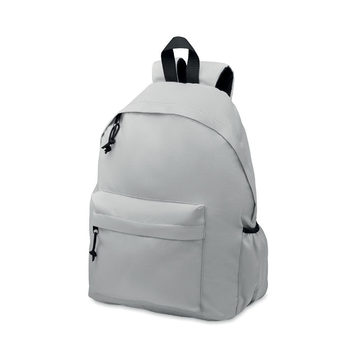 Branded 600D RPET polyester backpack