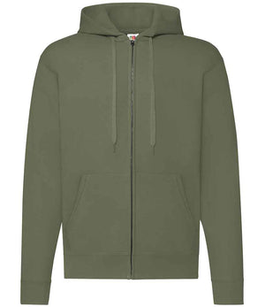 Fruit of the Loom Classic Zip Hooded Sweatshirt Classic Olive