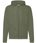 Fruit of the Loom Classic Zip Hooded Sweatshirt Classic Olive