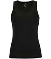 SOL'S Ladies Sporty Performance Tank Top Black