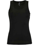 SOL'S Ladies Sporty Performance Tank Top Black