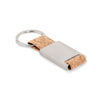 Key ring with cork webbing