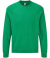 Fruit of the Loom Classic Raglan Sweatshirt Heather Green