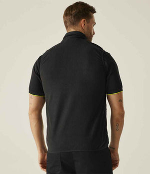 Regatta Navigate Fleece Bodywarmer Black/Lime Green