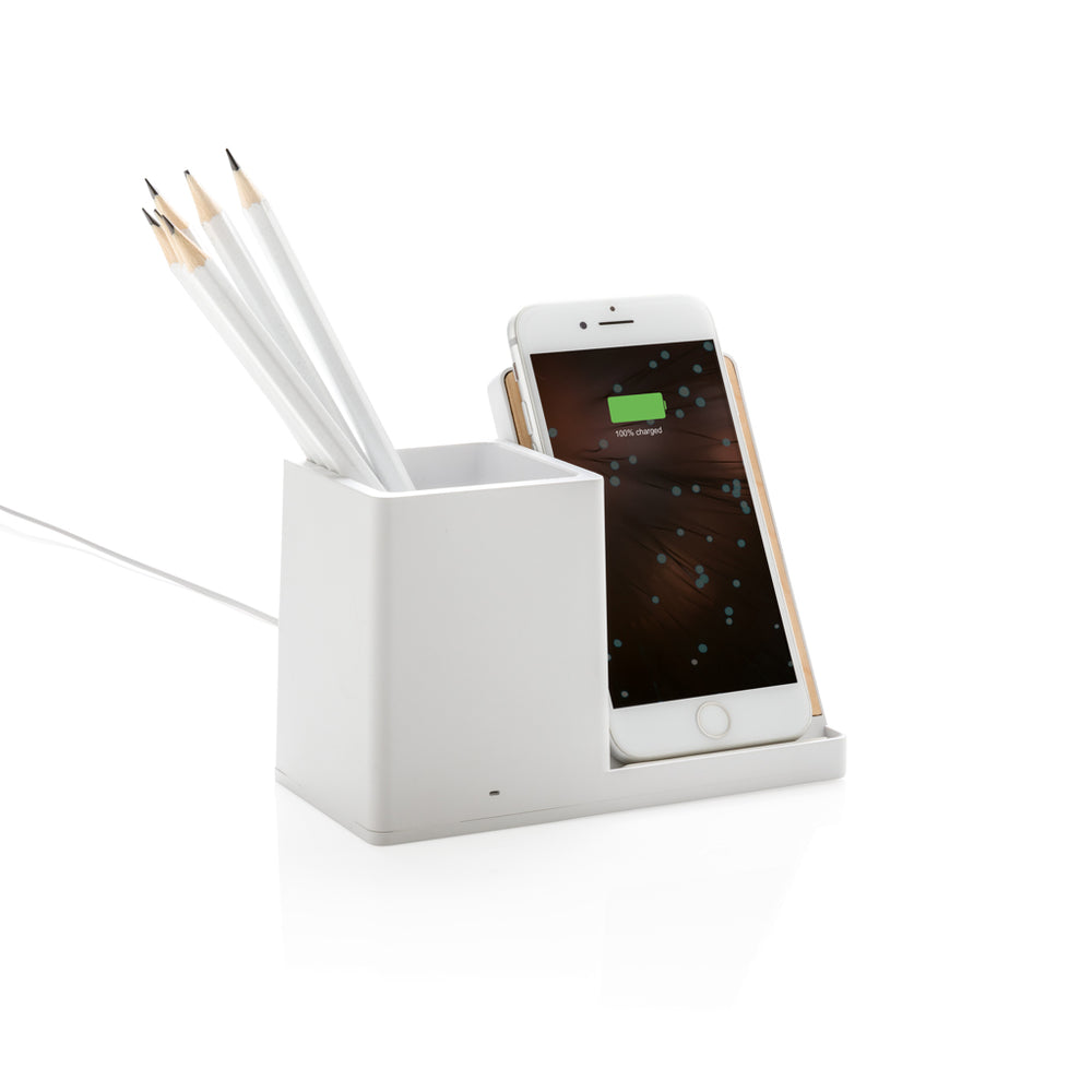 Branded Ontario RCS recycled plastic 10W wireless charger
