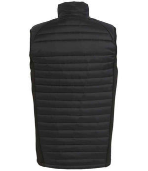 Regatta Navigate Hybrid Bodywarmer Black/Lime Green