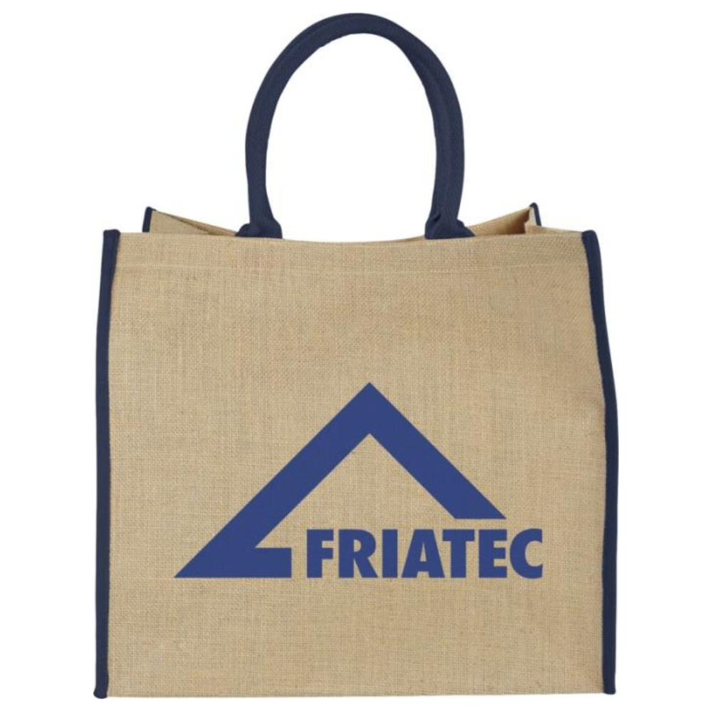 Harry coloured edge jute tote bag 25L