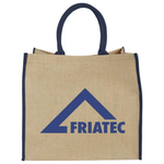Harry coloured edge jute tote bag 25L