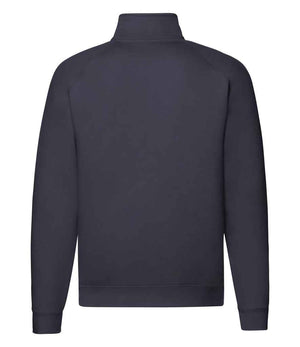 Fruit of the Loom Premium Zip Neck Sweatshirt Deep Navy