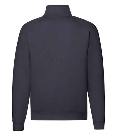 Fruit of the Loom Premium Zip Neck Sweatshirt Deep Navy