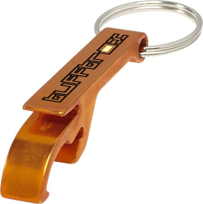 Branded Metal Bottle Opener Keychain
