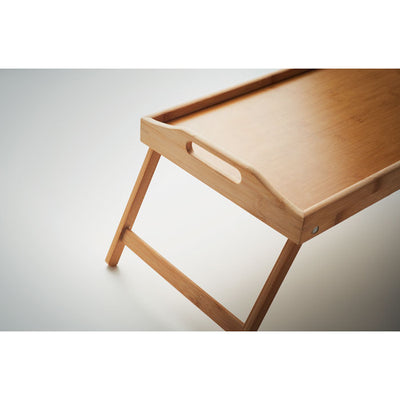 Foldable bamboo tray