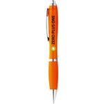 Nash Ballpoint Pen in orange with logo branded to the barrel