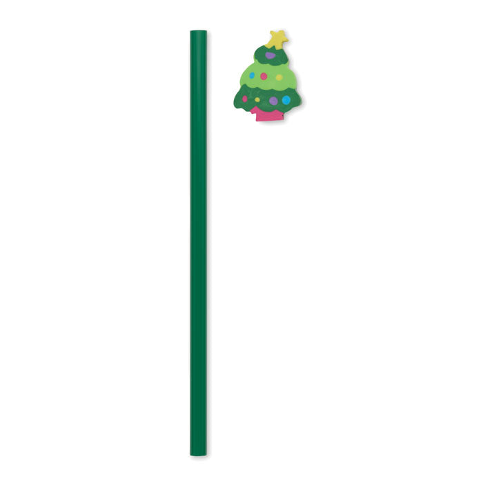 Christmas pencil with eraser