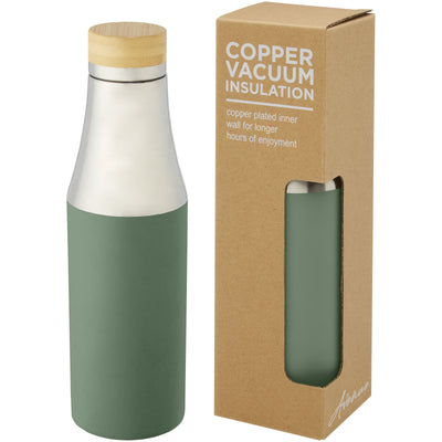 Hulan 540 ml copper vacuum insulated stainless steel bottle with bamboo lid