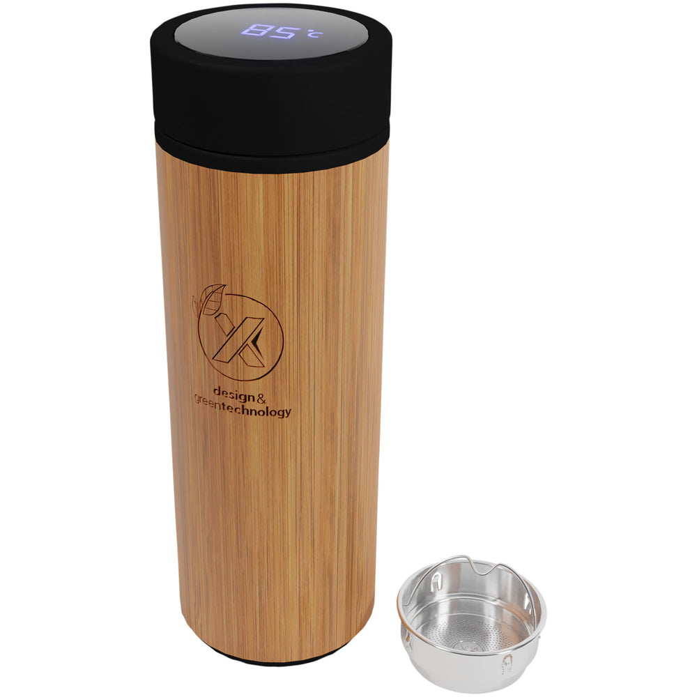 Branded SCX.design D11 500 ml bamboo smart bottle