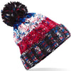Branded Beechfield Corkscrew Pom Pom Beanie