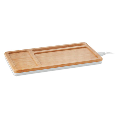 Wireless charging pad with Bamboo Tray 5W