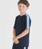 Finden + Hales Kids Team T-Shirt Navy/Sky blue