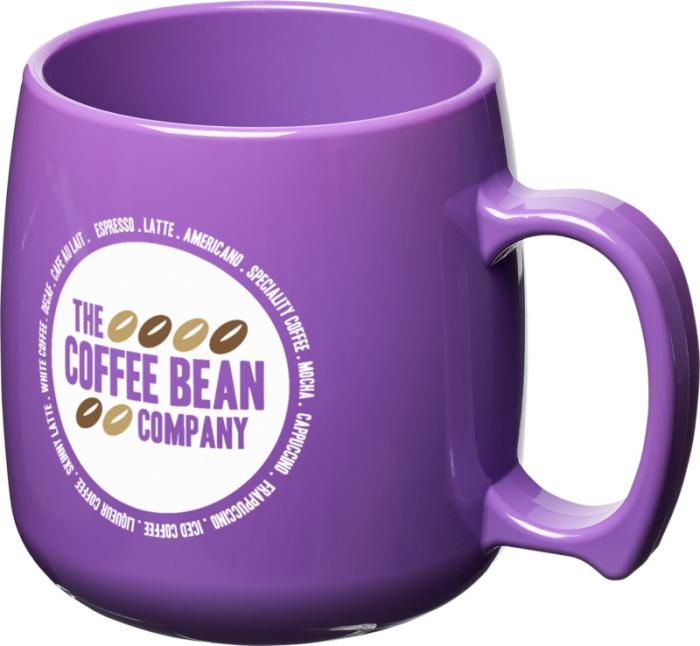 Branded Classic 300 ml plastic mug