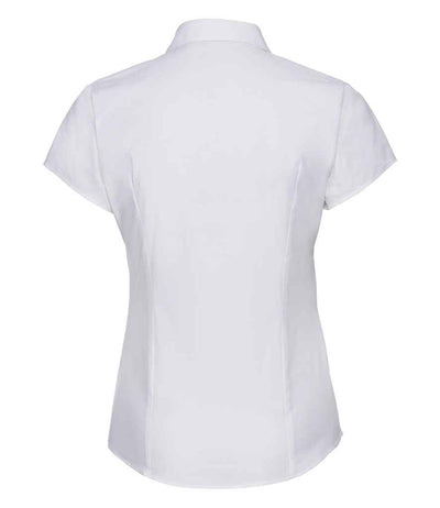 Russell Collection Ladies Short Sleeve Easy Care Fitted Shirt