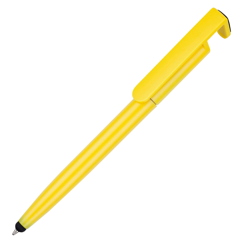 Branded PHONE-UP ball pen with phone cleaner/stylus