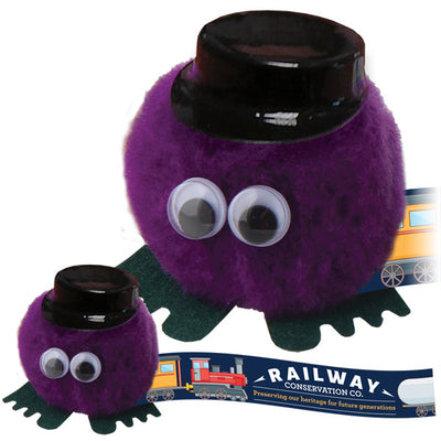 Logobugs Wearing Hats Train Driver Hatter