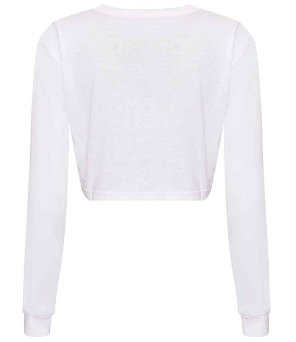 AWDis Ladies Long Sleeve Cropped T-Shirt