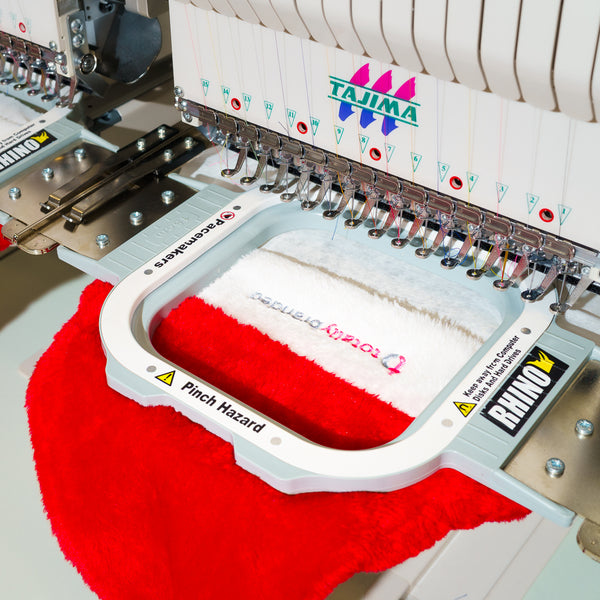 Embroidered Plush Santa Hat