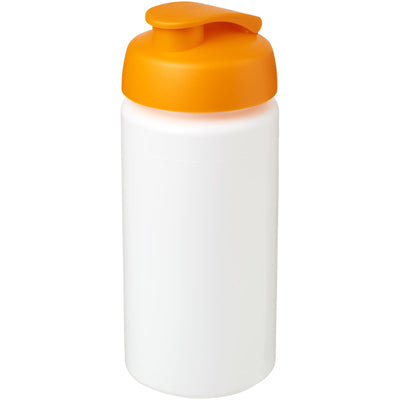 Branded Baseline® Plus grip 500 ml flip lid sport bottle