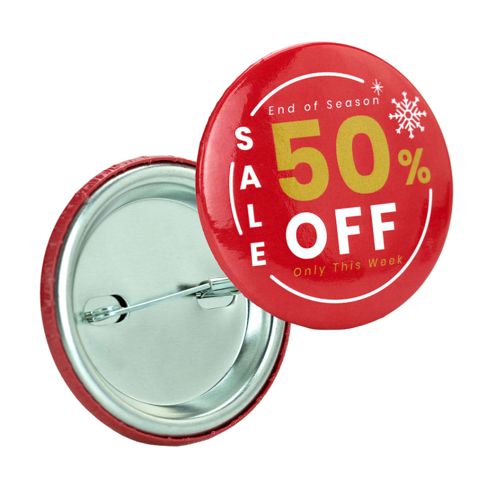 Express Round Full Colour Print Button Badge - 45mm