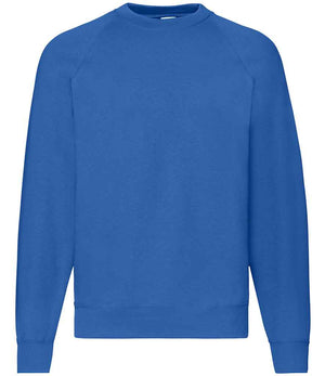 Fruit of the Loom Classic Raglan Sweatshirt Royal Blue