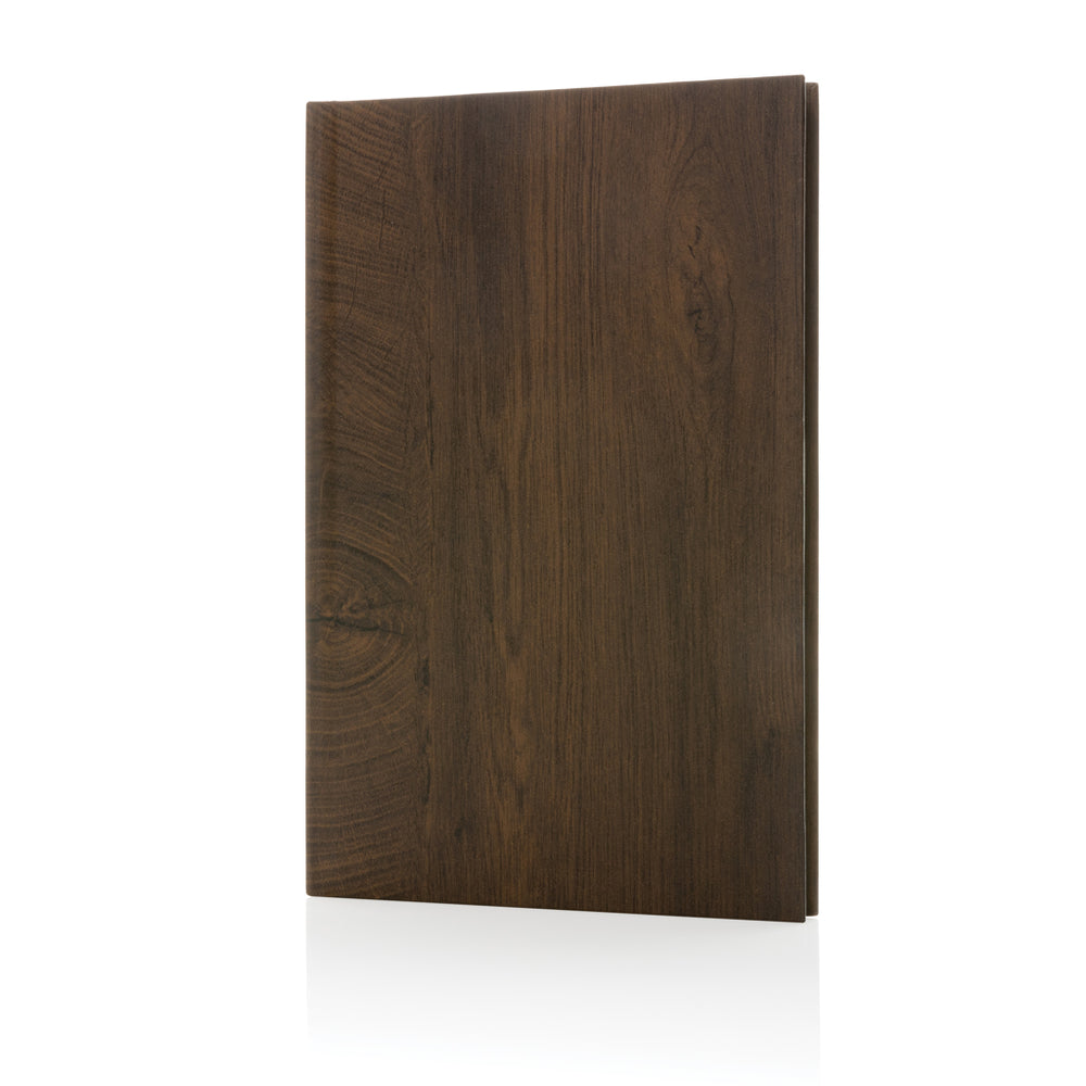 Branded Kavana wood print A5 notebook