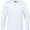 Henbury Unisex Long Sleeve Coolplus® Piqué Polo Shirt