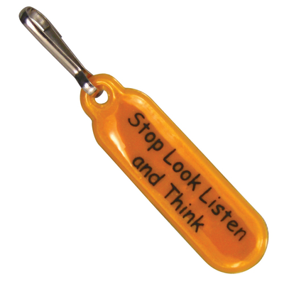 Branded Reflective Zip Pulls