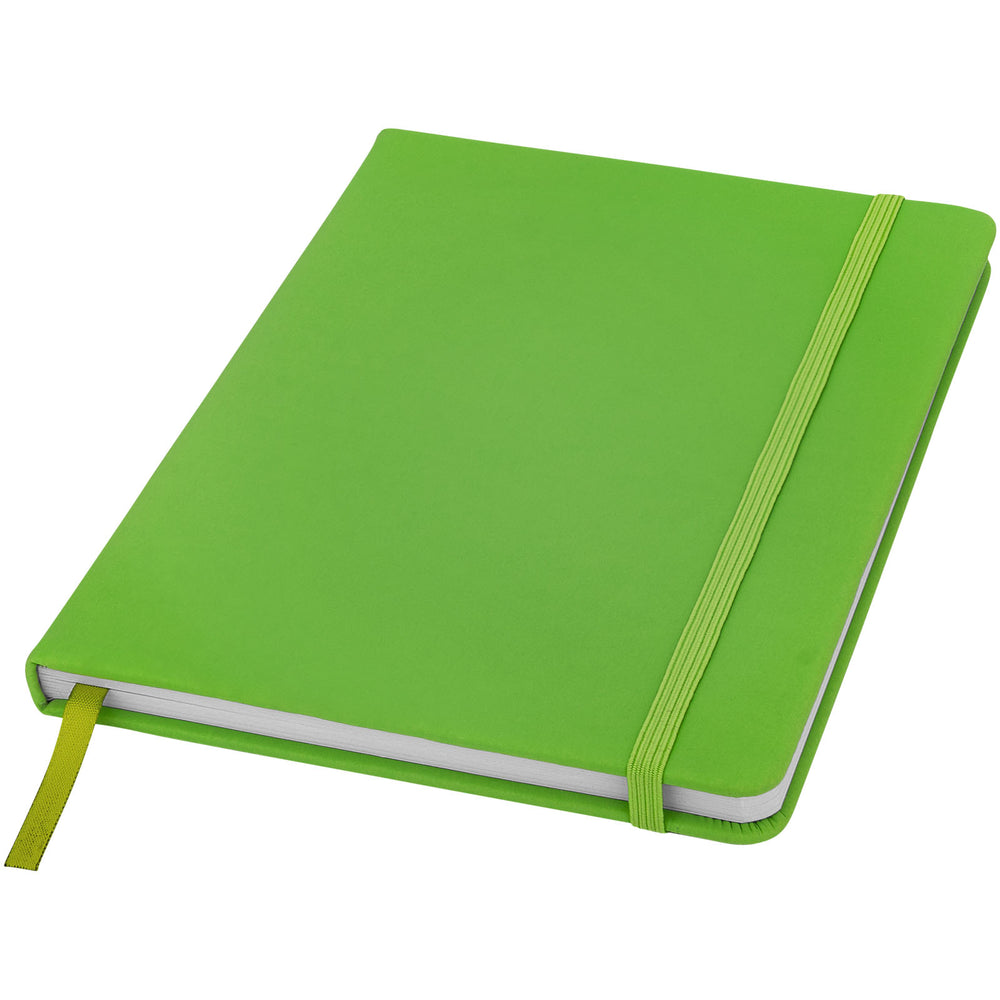 Spectrum A5 hard cover notebook Lime