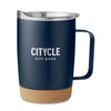 Branded Double wall tumbler 300ml with Cork Base