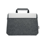 Branded RPET felt zippered laptop bag