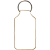 Recycled Imitation Leather Key Fob - Square Shape