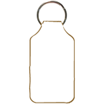 Recycled Imitation Leather Key Fob - Square Shape