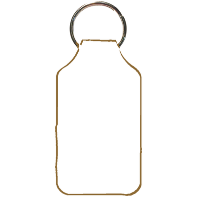 Recycled Imitation Leather Key Fob - Square Shape