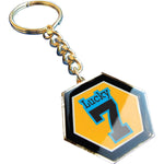 Custom Printed Steel Keyring (50mm)