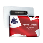 Personalised Metal Name Badges with Magnetic Fitting