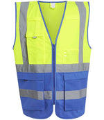 Regatta High Visibility Pro Executive Vest Yellow/Royal Blue