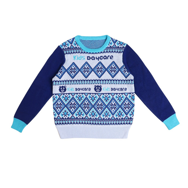 Unisex Winter Acrylic Cotton Jacquard Sweater