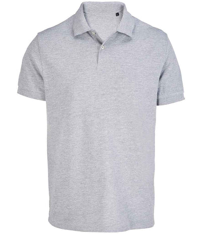SOL'S Unisex Pacific Twin Piqué Polo Shirt Grey Marl