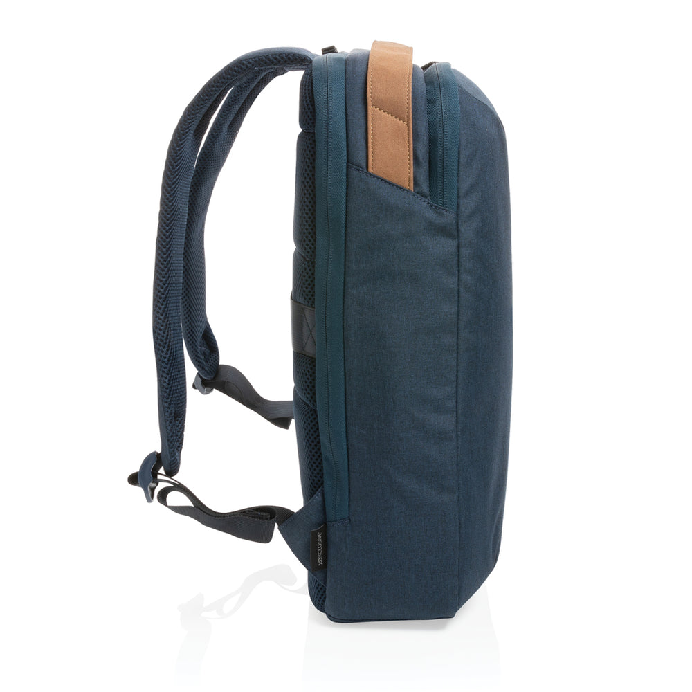 Branded Impact AWARE™ 300D two tone deluxe 15.6" laptop backpack