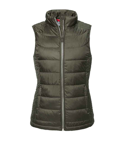 Russell Ladies Nano Padded Bodywarmer Dark Olive