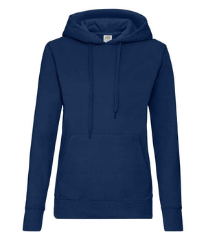 Fruit of the Loom Classic Lady Fit Hooded Sweatshirt Navy